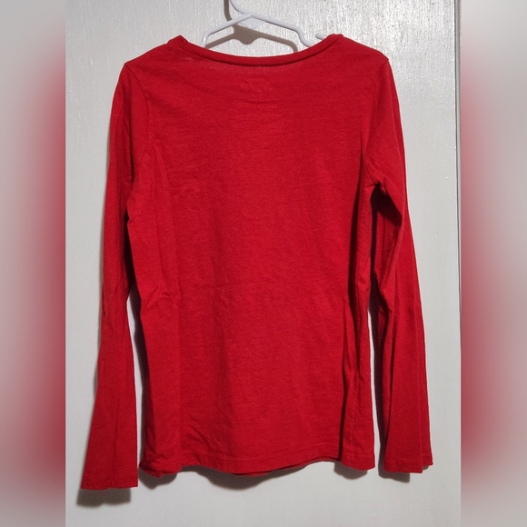 Girls Size 8 Christmas Long Sleeve Shirt Bundle With Penguin & Snowman - Picture 5 of 11